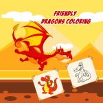 Jeu Amicale Des Dragons De Coloriage