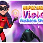 Super-Héros Violet Shooting De Mode