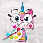 Jeu Licorne Kitty Coloring Book